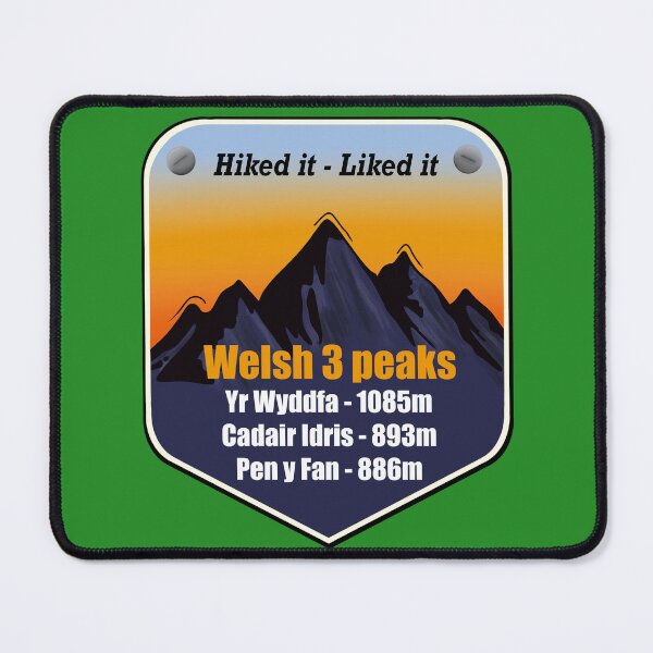 Item preview, Welsh 3 peaks challenge Eryri snowdonia Brecon Beacons summit hiked designed and sold by SoulTrekking.