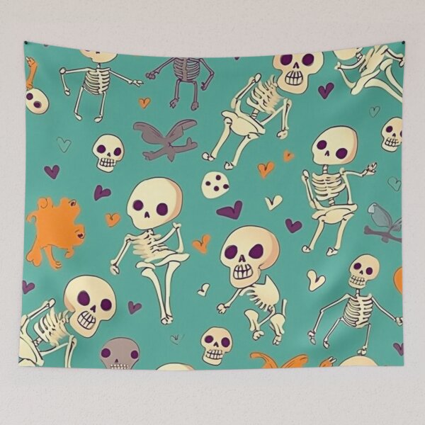 Item preview,  Funny Cartoon Skeleton Pattern Art Design #17 designed and sold by Pexelpanoramas.