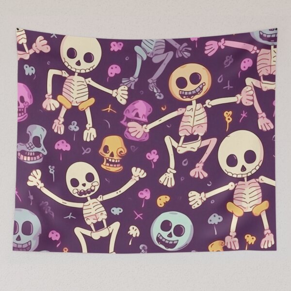 Item preview, Funny Cartoon Skeleton Pattern Art Design #18 designed and sold by Pexelpanoramas.