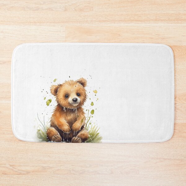 Item preview, Watercolor Painting of playful bear cub designed and sold by Blaché Designs.
