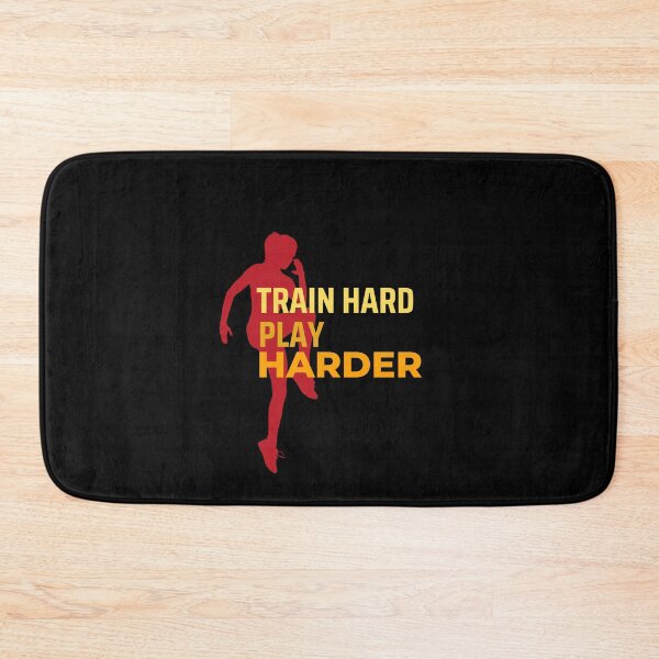 Item preview, Motivational, Inspirational, Fitness Quotes - Work Out - Train Hard Play Harder designed and sold by Chromatic-Art.