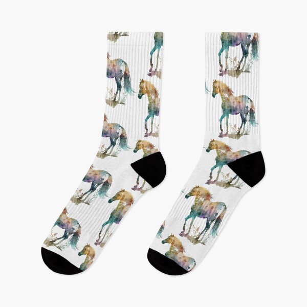 Item preview, A Bohemian Watercolor Horse in a FIeld - Boho Animals  designed and sold by GVRDesign.