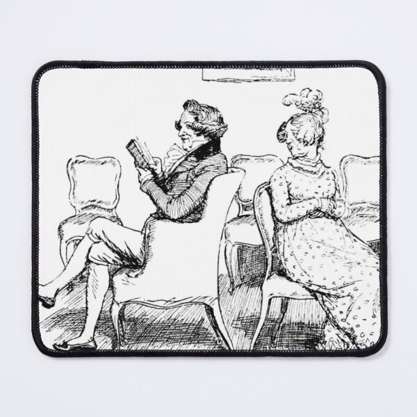 Item preview, "Mr. & Mrs. Bennet" - Pride and Prejudice 1894 Ed. Original Illustration designed and sold by TheProgramme.