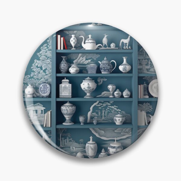 Item preview, Exotic Elegance: Chinoiserie Shelving Images for Zoom/Streaming Backgrounds" designed and sold by BiancaStPaul.