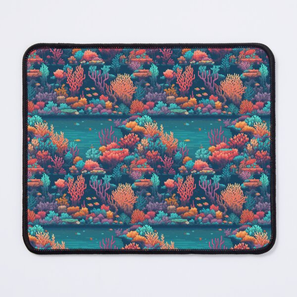 Item preview, Pixelated Coral Garden designed and sold by PixelPatchwork.