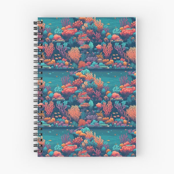 Aperçu de l'œuvre Pixelated Coral Garden créée et vendue par PixelPatchwork.