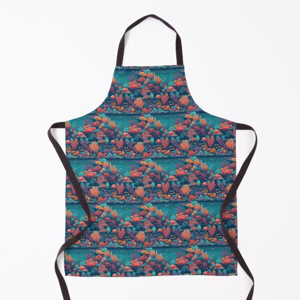 Item preview, Pixelated Coral Garden designed and sold by PixelPatchwork.
