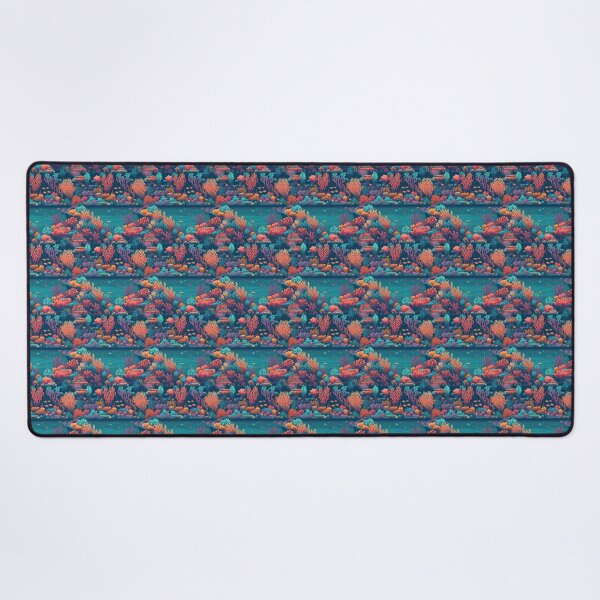 Artikelvorschau, Pixelated Coral Garden entworfen und verkauft von PixelPatchwork.