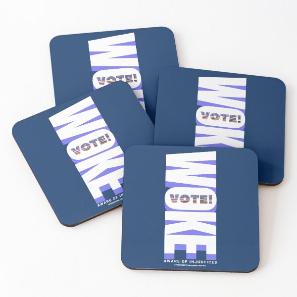 Item preview, PMD00876 Progressive Movement Designs Woke American Vote design shows you are woke and patriotic and support progressive goals for progressive Democrats Independents and Bernie Sanders supporters designed and sold by ProgressiveLeft.