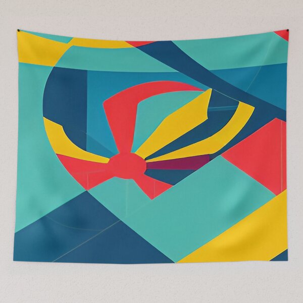 Item preview, Underwater Abstract Geometric Illustration designed and sold by deniselynnimage.
