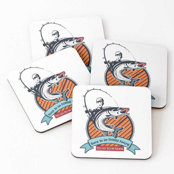 Item preview, Born To Go Fishing Forced To Go To School designed and sold by koki4you.