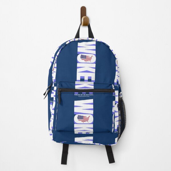 Item preview, PMD00878 Progressive Movement Designs Woke American Flag design shows you are woke and patriotic and support progressive goals for progressive Democrats Independents and Bernie Sanders supporters designed and sold by ProgressiveLeft.