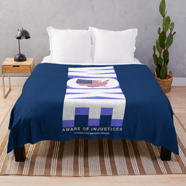 Item preview, PMD00878 Progressive Movement Designs Woke American Flag design shows you are woke and patriotic and support progressive goals for progressive Democrats Independents and Bernie Sanders supporters designed and sold by ProgressiveLeft.