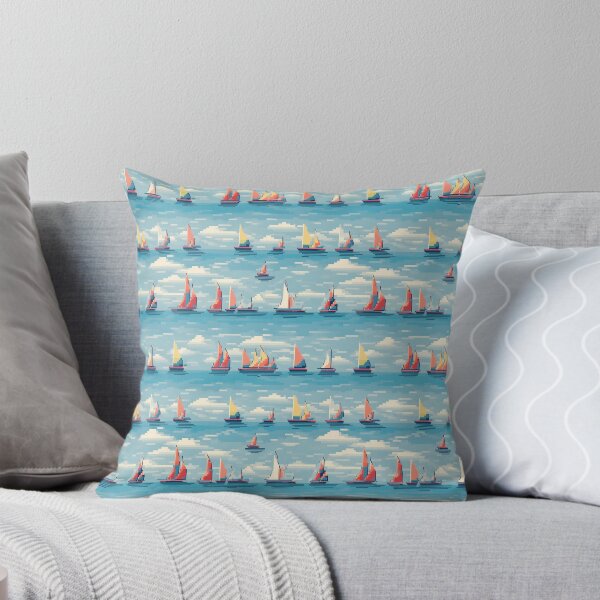 Item preview, Pixelated Sailboats designed and sold by PixelPatchwork.