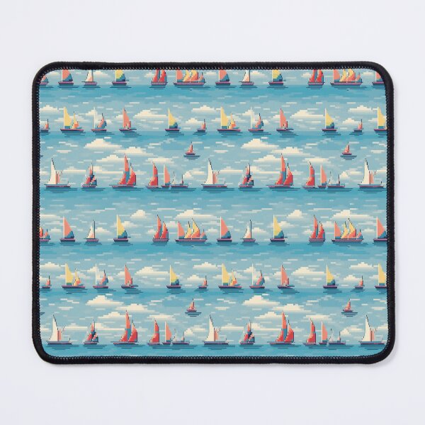 Item preview, Pixelated Sailboats designed and sold by PixelPatchwork.