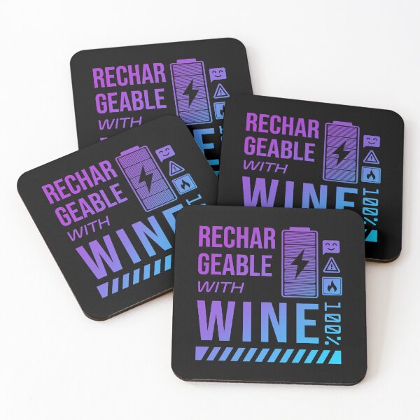 Item preview, Rechargeable with Wine - Neon Label designed and sold by forgottenfuture.
