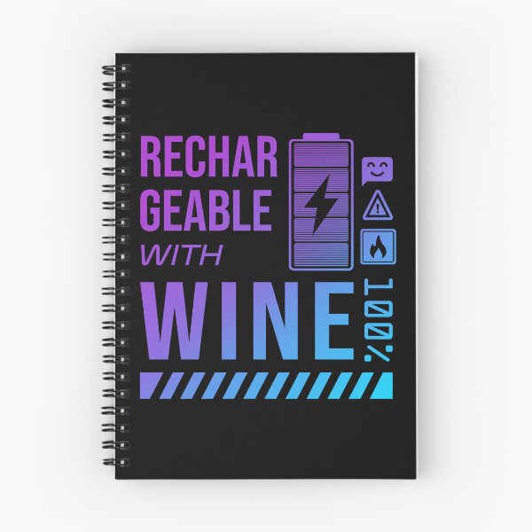 Item preview, Rechargeable with Wine - Neon Label designed and sold by forgottenfuture.
