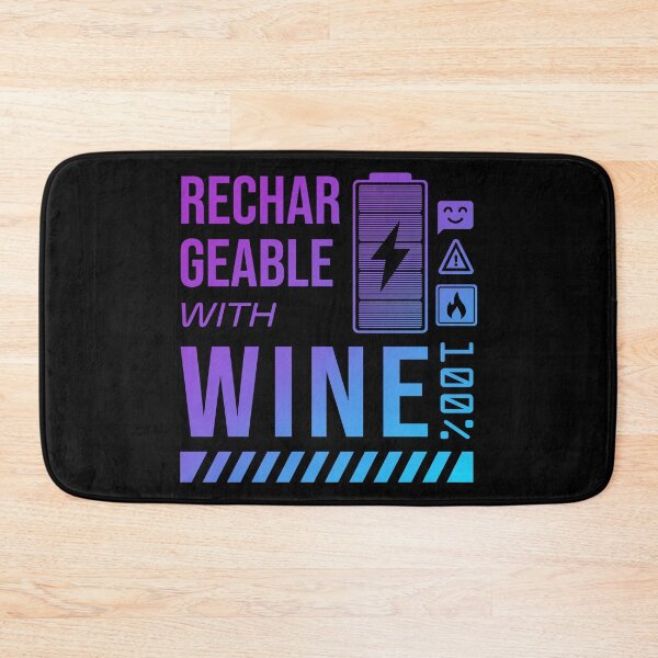Item preview, Rechargeable with Wine - Neon Label designed and sold by forgottenfuture.