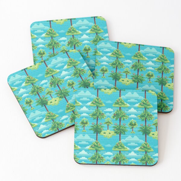 Aperçu de l'œuvre Pixel Palm Trees créée et vendue par PixelPatchwork.