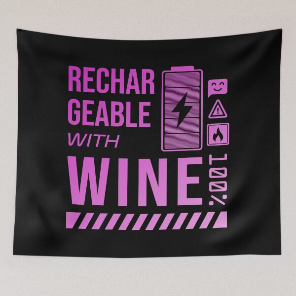 Item preview, Rechargeable with Wine - Pink Label designed and sold by forgottenfuture.