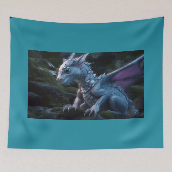 Item preview, Cute Baby Blue Dragon designed and sold by PTiger.