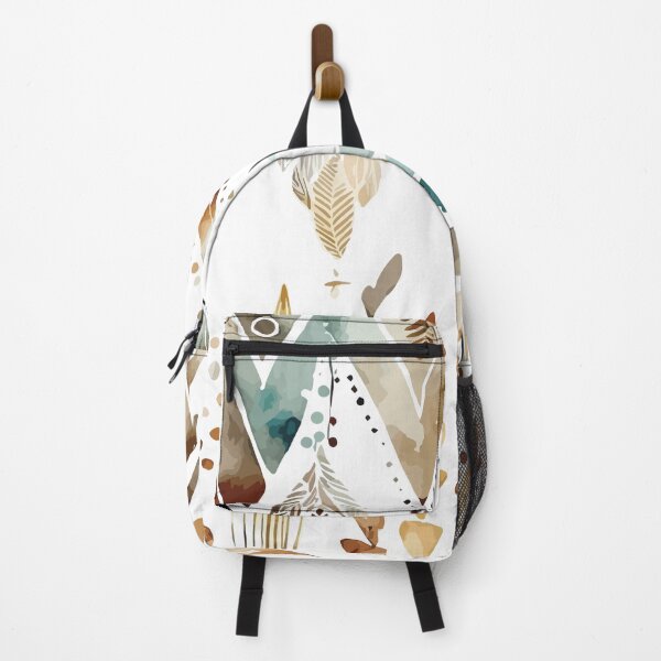 Item preview, A Bohemian Stencil Watercolor Print in Earth Tones- Boho Chic Patterns designed and sold by GVRDesign.