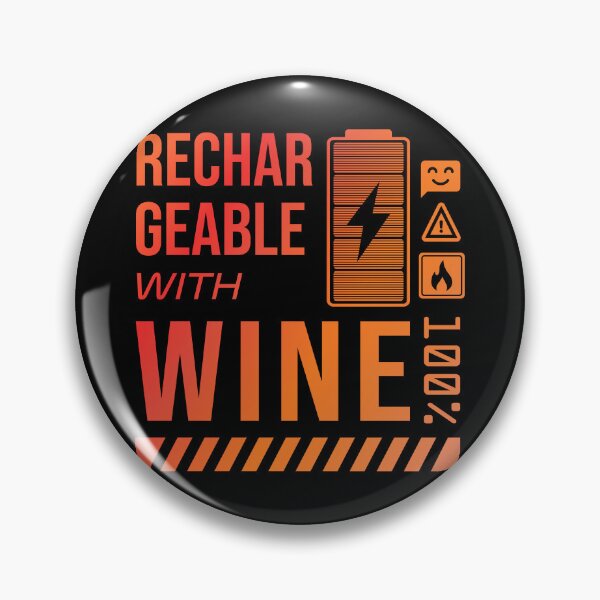 Item preview,  Rechargeable with Wine - Rusty Label designed and sold by forgottenfuture.