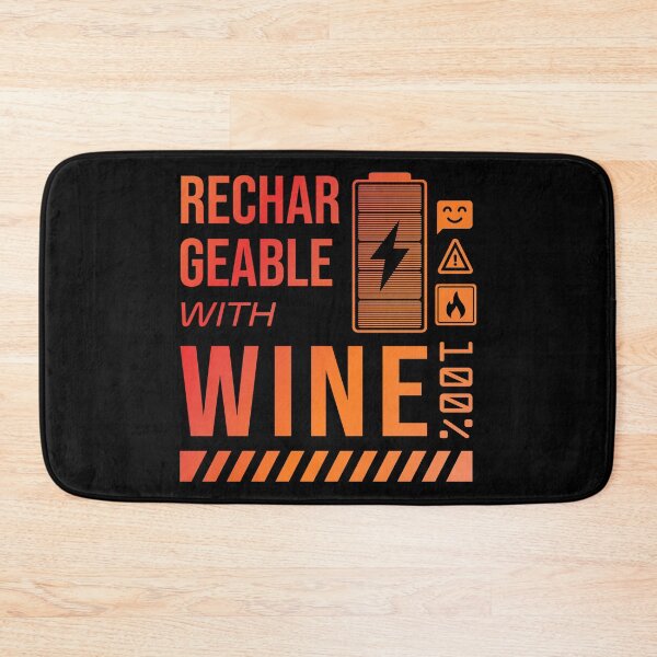 Item preview,  Rechargeable with Wine - Rusty Label designed and sold by forgottenfuture.