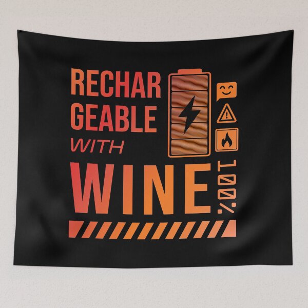 Item preview,  Rechargeable with Wine - Rusty Label designed and sold by forgottenfuture.