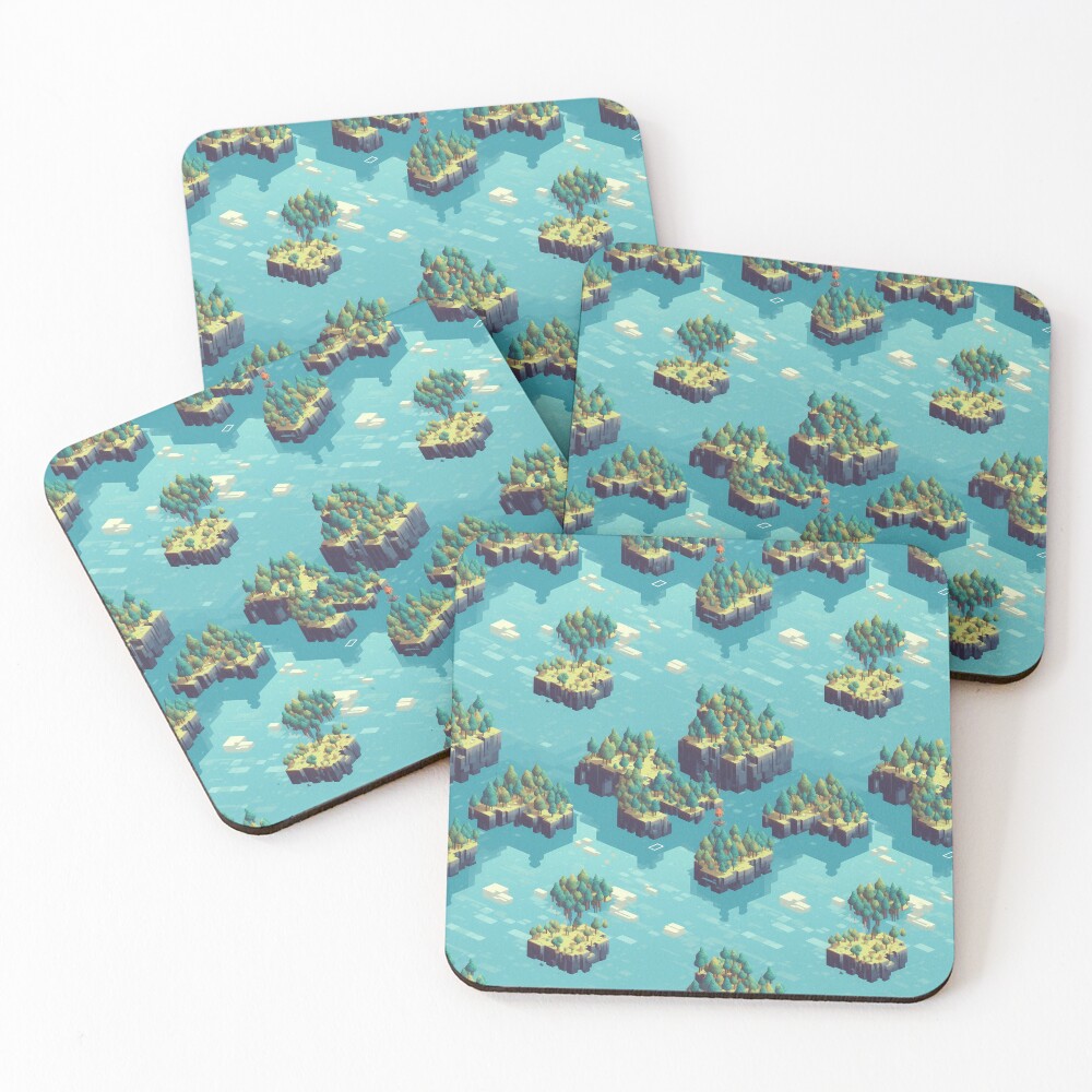 Artikel-Vorschau von Untersetzer (4er Set), designt und verkauft von PixelPatchwork.
