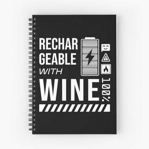 Item preview, Rechargeable with Wine - White Label designed and sold by forgottenfuture.