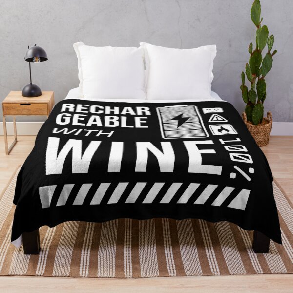 Item preview, Rechargeable with Wine - White Label designed and sold by forgottenfuture.