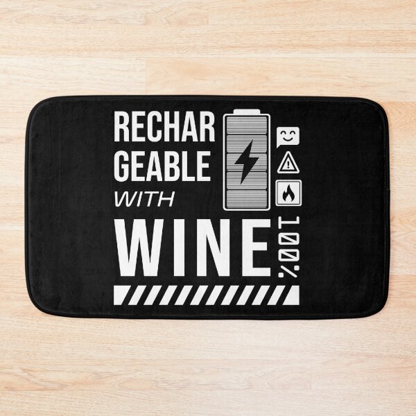 Item preview, Rechargeable with Wine - White Label designed and sold by forgottenfuture.