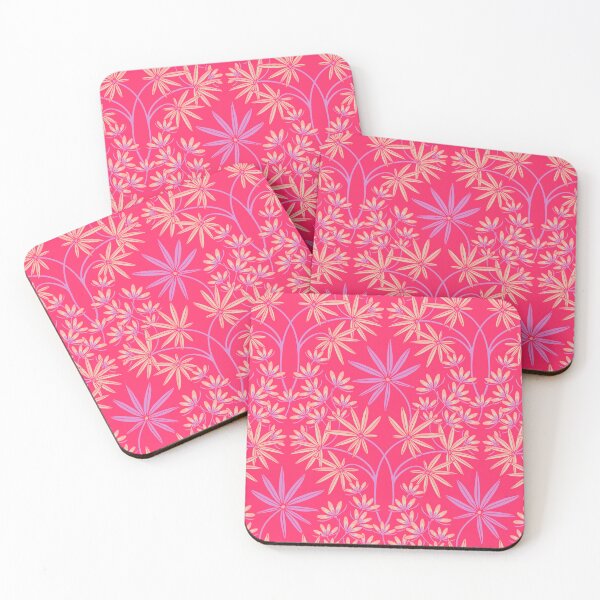 Item preview, GLAMOUR Floral Botanical Luxe Damask Pattern in Fuchsia Pink and Lavender Purple - UnBlink Studio by Jackie Tahara designed and sold by Jackie Tahara of UnBlink Studio.