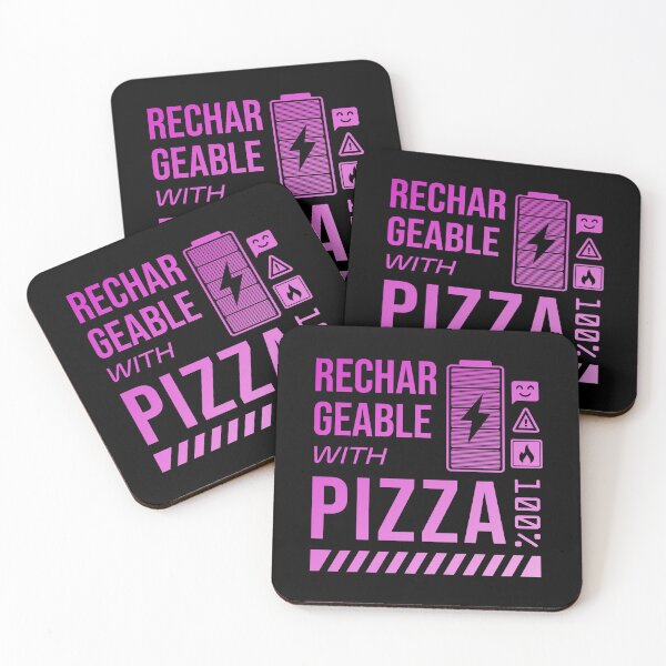 Item preview, Rechargeable with Pizza - Pink Label designed and sold by forgottenfuture.