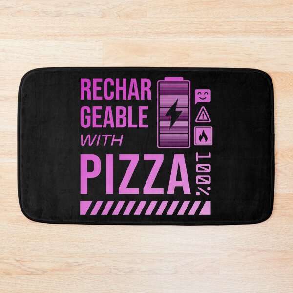 Item preview, Rechargeable with Pizza - Pink Label designed and sold by forgottenfuture.