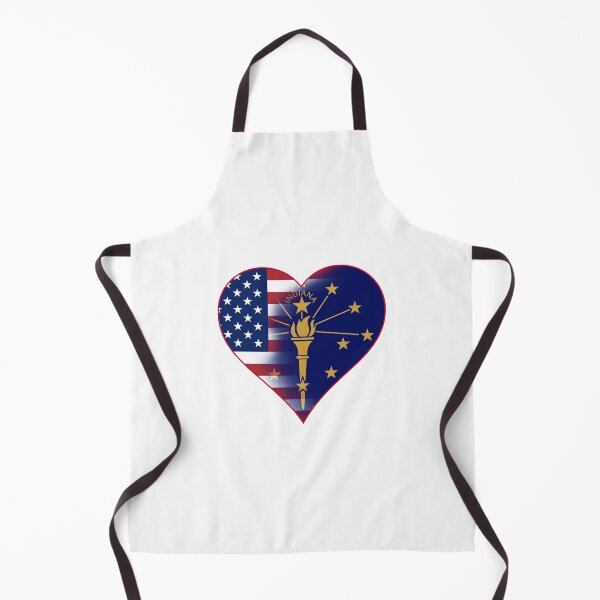 Item preview, State of Indiana Flag and American Flag Fusion Design designed and sold by Gsallicat.