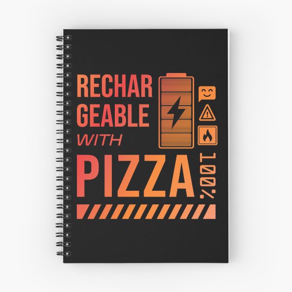 Item preview, Rechargeable with Pizza - Rusty Label designed and sold by forgottenfuture.