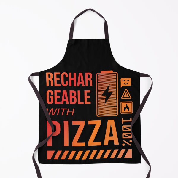 Item preview, Rechargeable with Pizza - Rusty Label designed and sold by forgottenfuture.