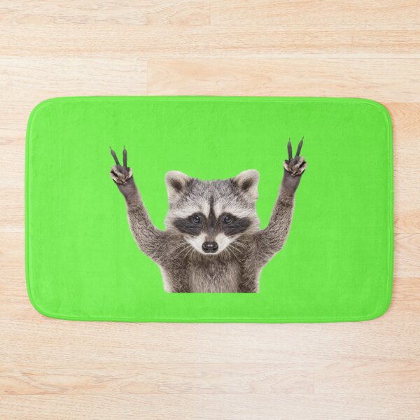 Item preview, Raccoon Cute Peace Sign Sticker designed and sold by windowdecals.