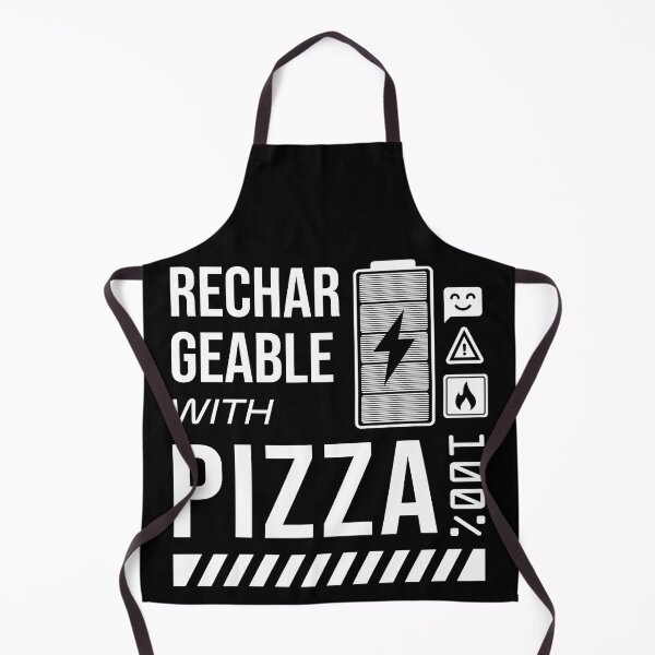 Item preview, Rechargeable with Pizza - White Label designed and sold by forgottenfuture.