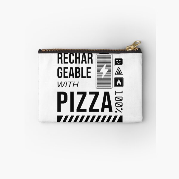 Item preview, Rechargeable with Pizza - Black Label designed and sold by forgottenfuture.