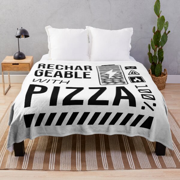 Item preview, Rechargeable with Pizza - Black Label designed and sold by forgottenfuture.