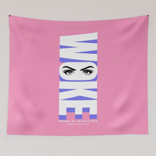 Item preview, PMD00882 Progressive Movement Designs Woke Eyes design shows you are a woke Democrat or Independent or Bernie Sanders supporter designed and sold by ProgressiveLeft.