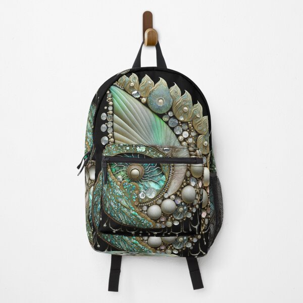 Item preview, Glittery Organic Sea Shells,Teal,Green designed and sold by GemstoneandLeaf.