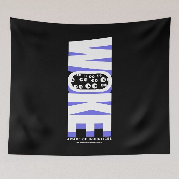 Item preview, PMD00884 Progressive Movement Designs Woke Eyes design shows you are a woke Democrat or Independent or Bernie Sanders supporter designed and sold by ProgressiveLeft.
