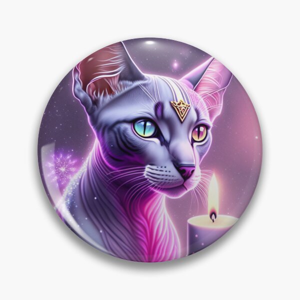Artikelvorschau, Lila Sphynx entworfen und verkauft von Nocturne  Paws.