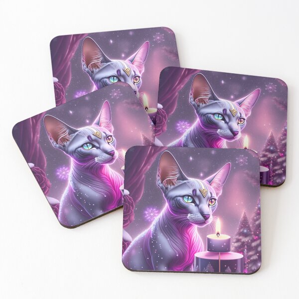 Artikelvorschau, Lila Sphynx entworfen und verkauft von Nocturne Paws.