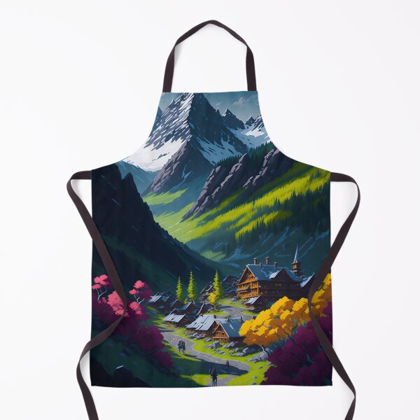 Item preview, Anime village beneath mountain designed and sold by Aleksandar Boric.