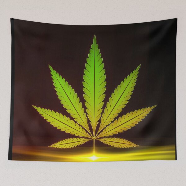 Item preview, Pot Leaf Reflection - Cannabis Marijuana Sativa Leaf  Weed Design designed and sold by CannaCreative.